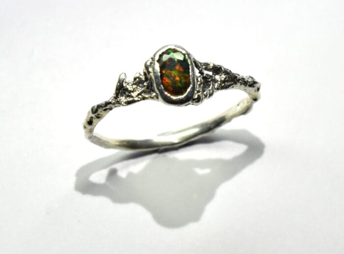 Smulkus žiedas su opalu - Image 2