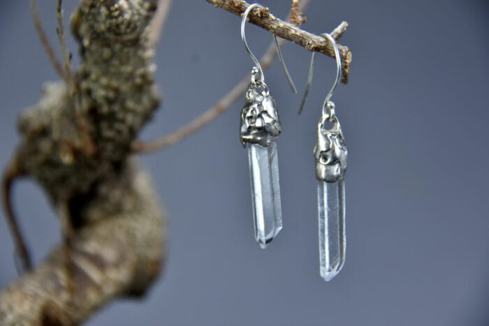 Kalnų krištolo auskarai – Paveikslėlis 2