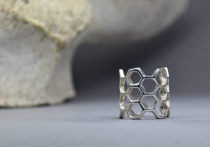 Sidabrinis korio žiedas – Paveikslėlis 1