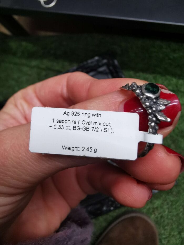 Botaninis žiedas su safyru – Paveikslėlis 7