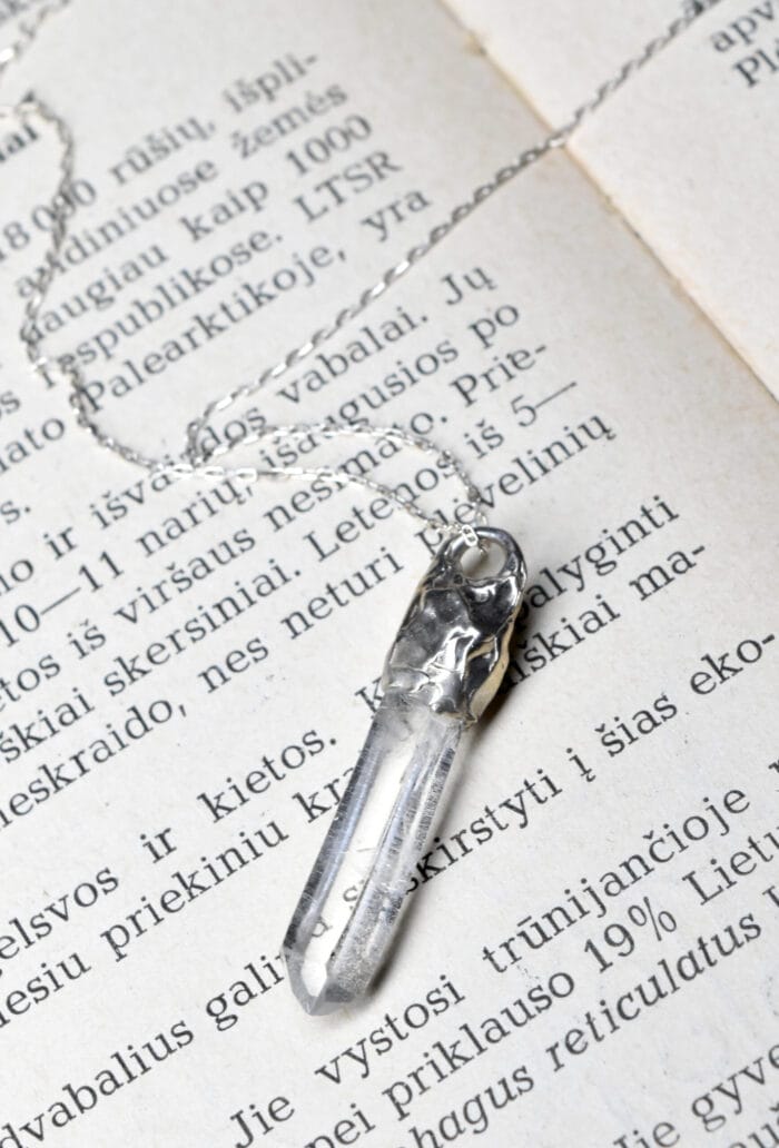 Sidabrinis kalnų krištolo pakabukas – Paveikslėlis 2