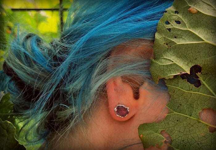 Natūralių ametistų auskarai – Paveikslėlis 2