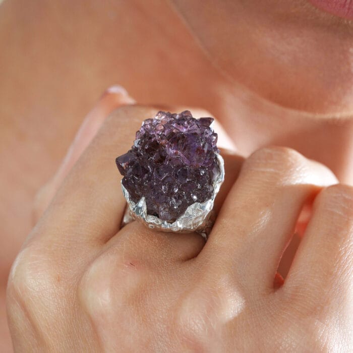 Žiedas su ametistu - Image 4