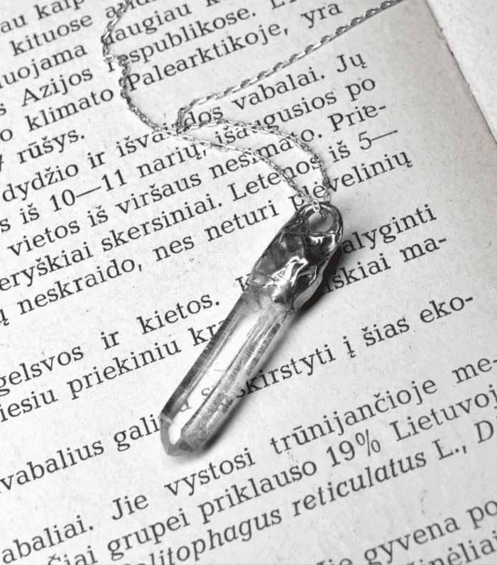 Sidabrinis kalnų krištolo pakabukas – Paveikslėlis 1